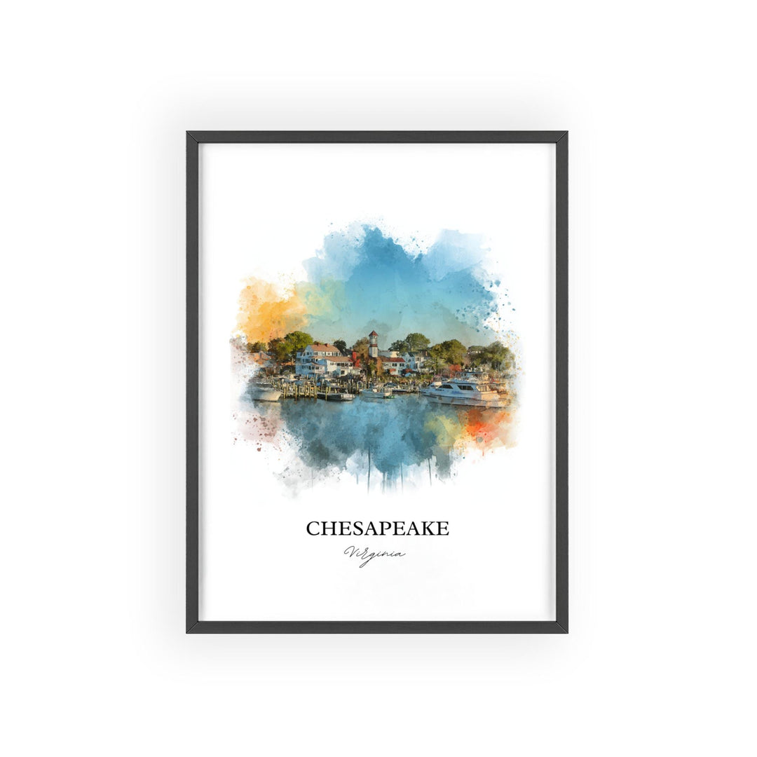 Chesapeake, Virginia – Watercolor Art Print