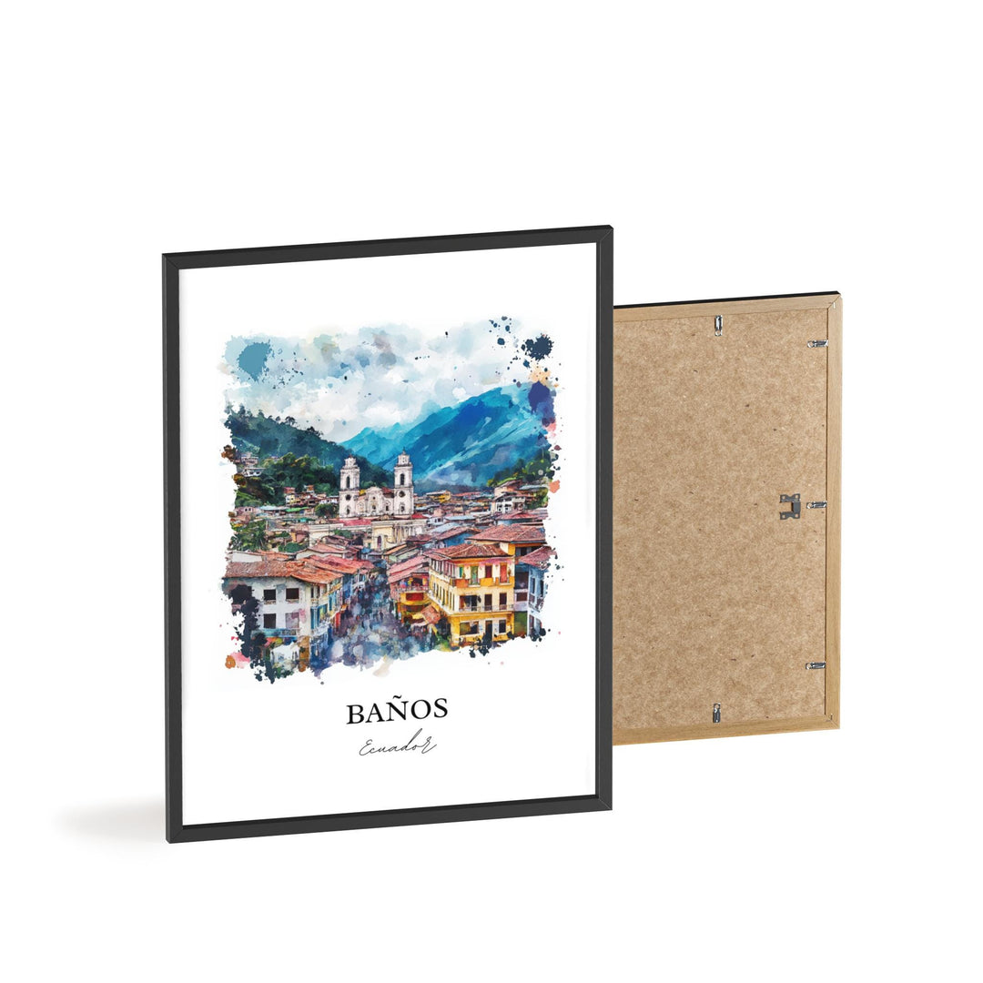 Banos, Ecuador – Watercolor Art Print