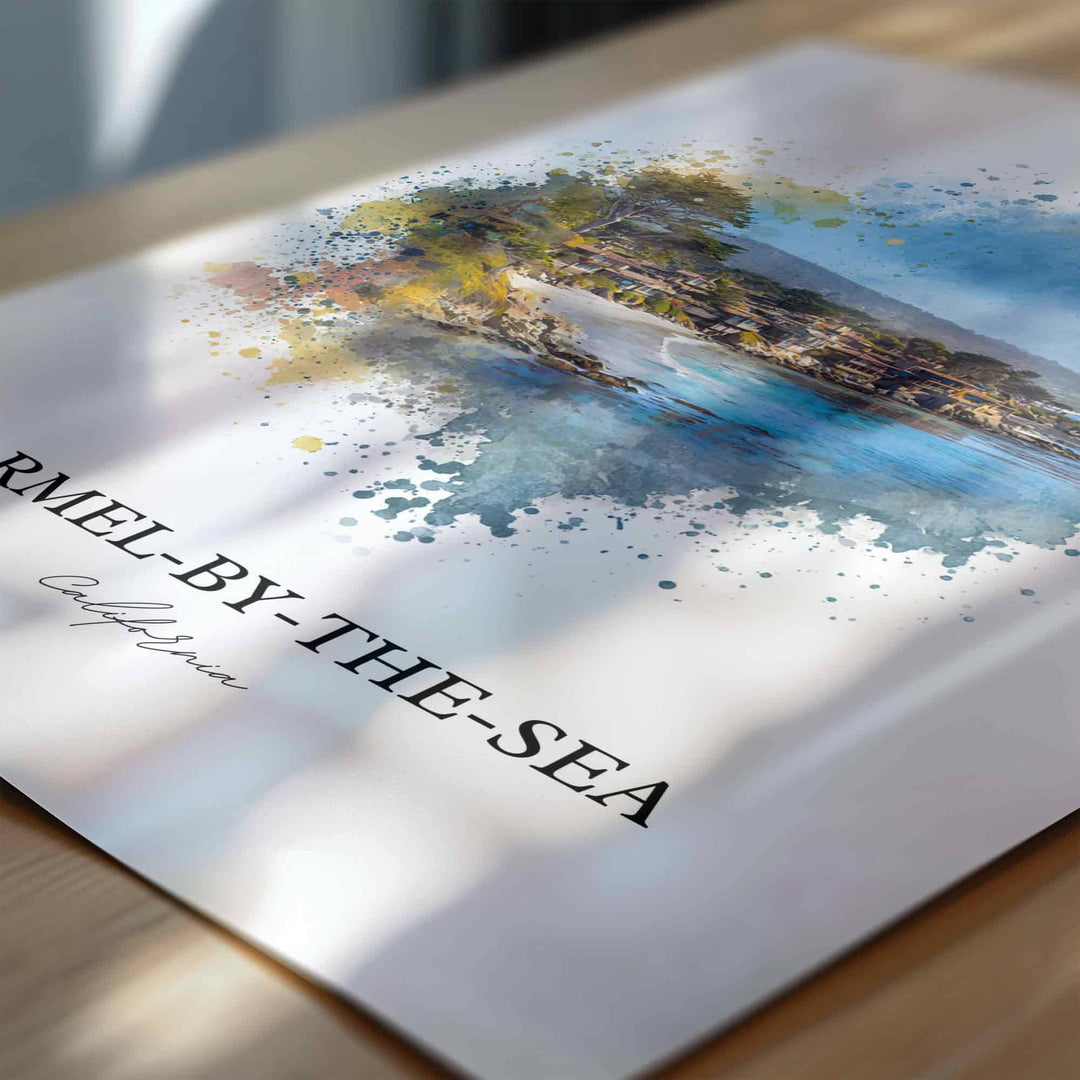 Carmel-by-the-Sea, CA – Watercolor Art Print