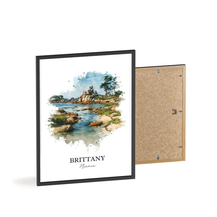 Brittany France Wall Art, Brittany Print, France Watercolor Art, Brittany France Gift, France Travel Print, Travel Poster, Housewarming Gift