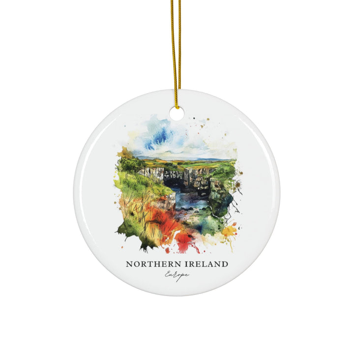 Northern Ireland Ornament: Unique N Ireland Souvenir, Northern Ireland Xmas Decor, and Authentic Northern Ireland Christmas Gift