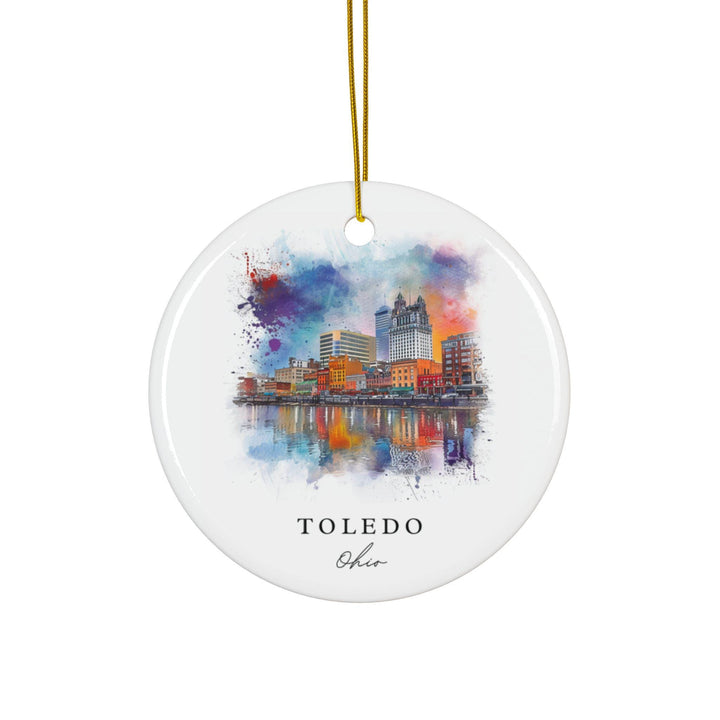 Toledo OH Ornament: Toledo Ohio Souvenir, Toledo OH Decor, and Toledo Ohio Christmas Gift