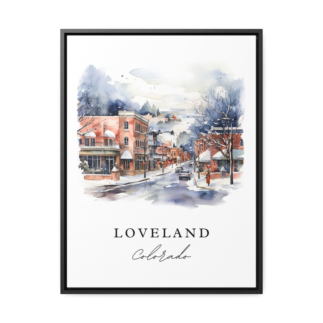 Loveland CO wall art - Colorado, Loveland poster print, Loveland Colorado Wedding gift, Birthday present, Custom Text, Perfect Gift