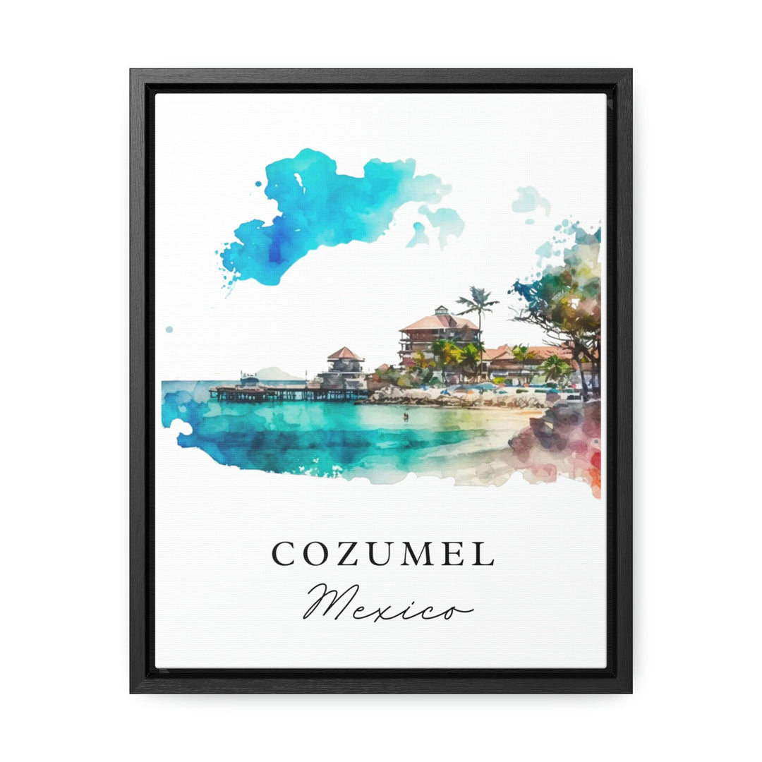 Cozumel MX wall art - Mexico, Cozumel poster, Cozumel Wedding gift, Cozumel Island Birthday present, Custom Text, Personalised Gift