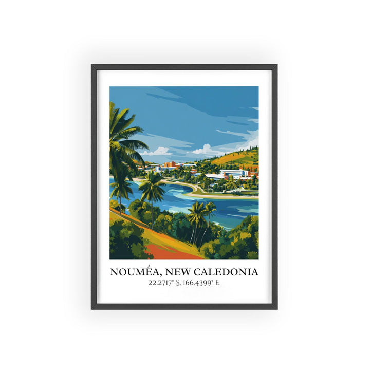 Nouméa Art, Nouméa Retro Travel Art, New Caledonia Home Decor, New Caledonia Gift, New Caledonia Art, Travel Prints, Housewarming Gift