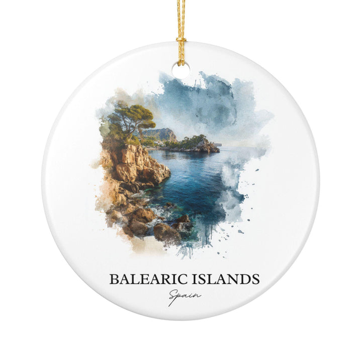Balearic Islands Ornament: Unique Balearic Spain Souvenir, Balearic Islands Xmas Decor, and Authentic Balearic Gift