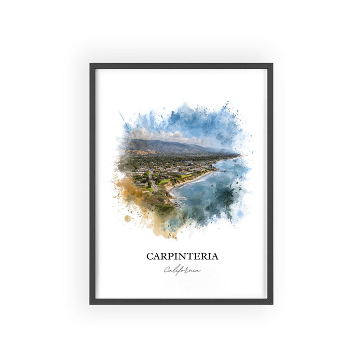Carpinteria, CA – Watercolor Art Print