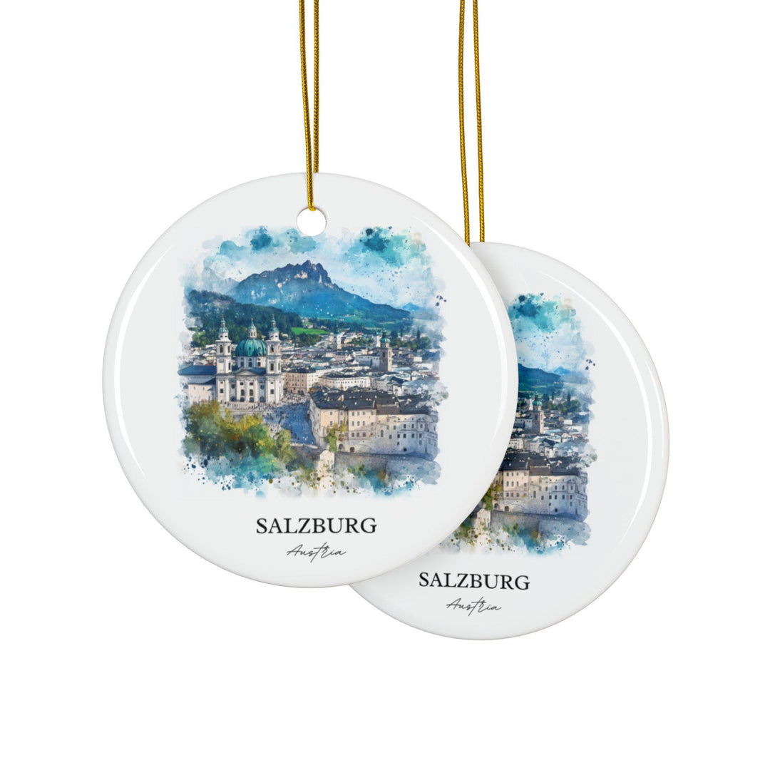 Salzburg Austria Ornament: Unique Salzburg Souvenir, Salzburg Xmas Decor, and Authentic Salzburg Gift