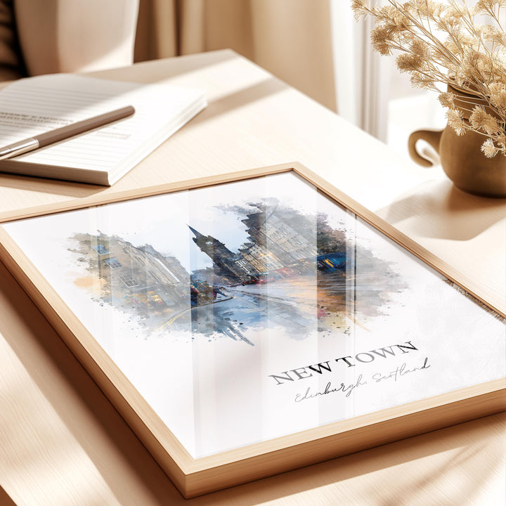 Edinburgh, Scotland – Watercolor Art Print