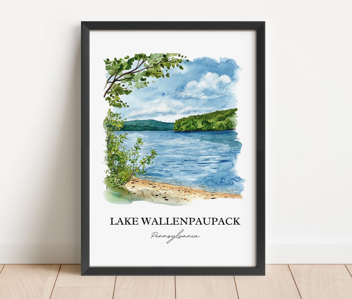 Lake Wallenpaupack Wall Art, Tafton PA Print, Pennsylvania Artwork, Lake Wallenpaupack Gift, Travel Print, Travel Poster, Housewarming Gift