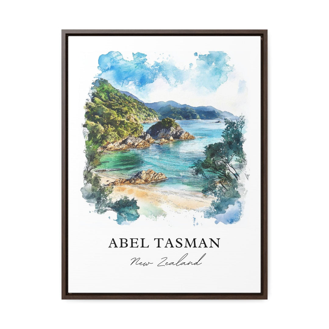 Abel Tasman National Park Art, Abel Tasman Print, South Island Watercolor, New Zealand Gift, Travel Print, Travel Poster, Housewarming Gift