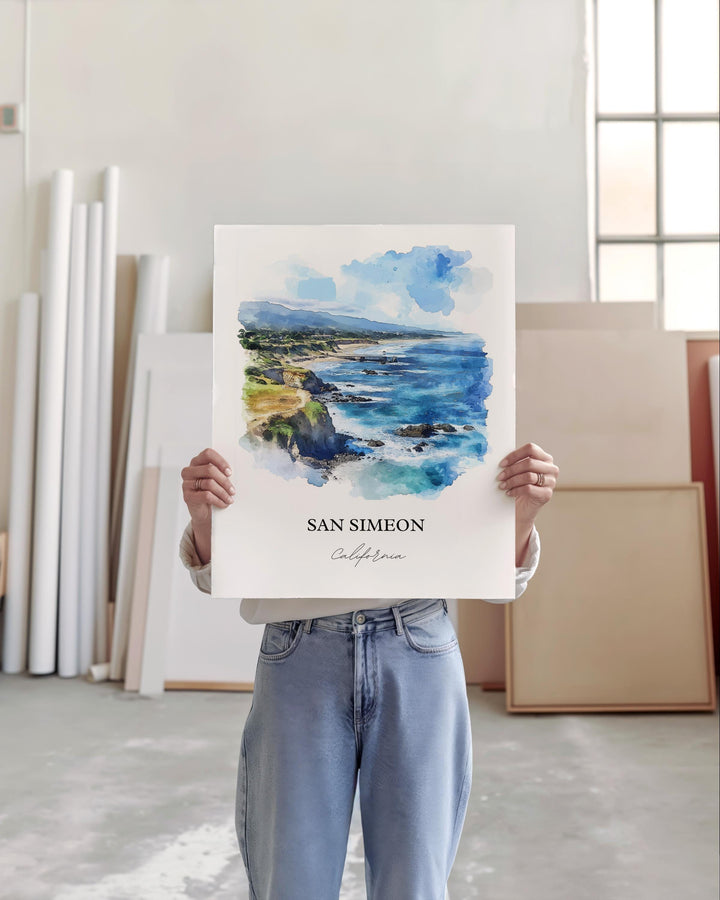 San Simeon Wall Art - California Print