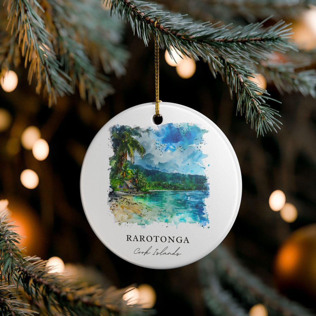 Rarotonga Ornament: Unique Rarotonga Souvenir, Cook Islands Xmas Decor, and Authentic Rarotonga Gift