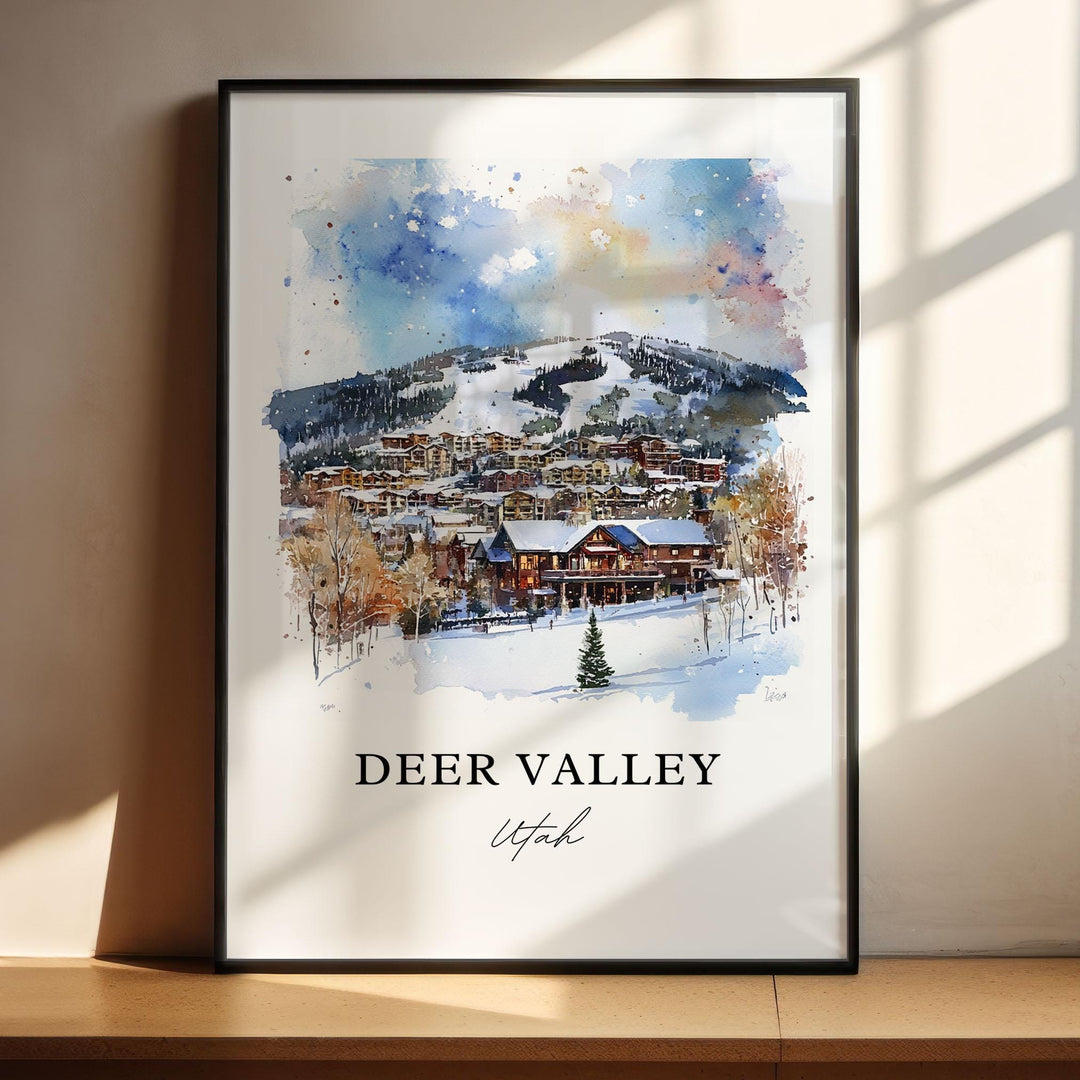 Deer Valley Wall Art - Utah Ski Print