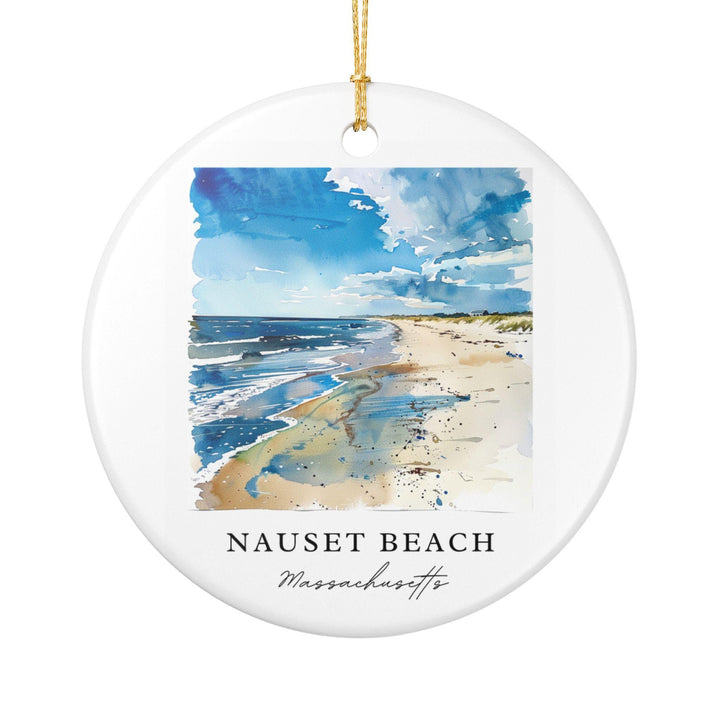 Nauset Beach MA Ornament: Unique Nauset Beach Souvenir, Nauset Beach Xmas Decor, and Authentic Nauset Beach Massachusetts Gift