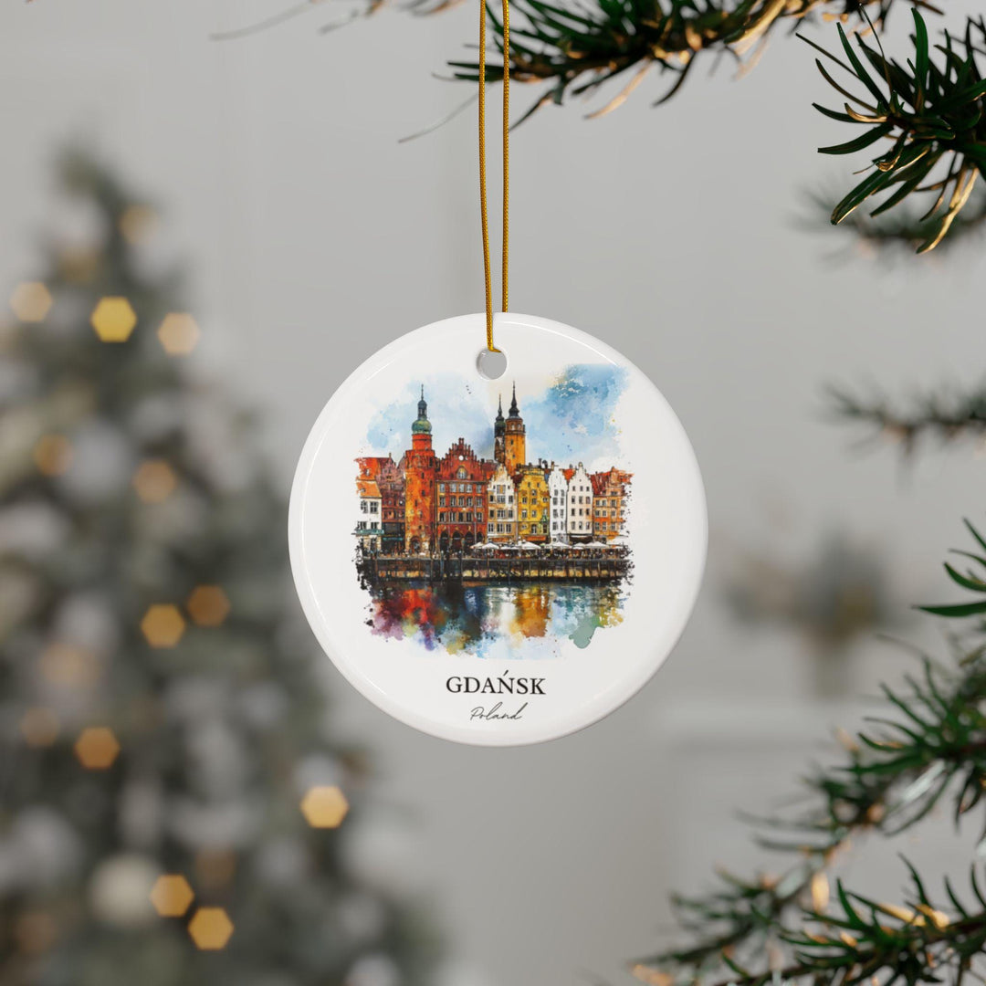 Gdansk Poland Ornament: Unique Gdansk Souvenir, Gdansk Xmas Decor, and Authentic Gdansk Poland Gift