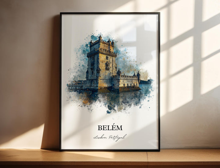 Belém, Portugal – Watercolor Art Print