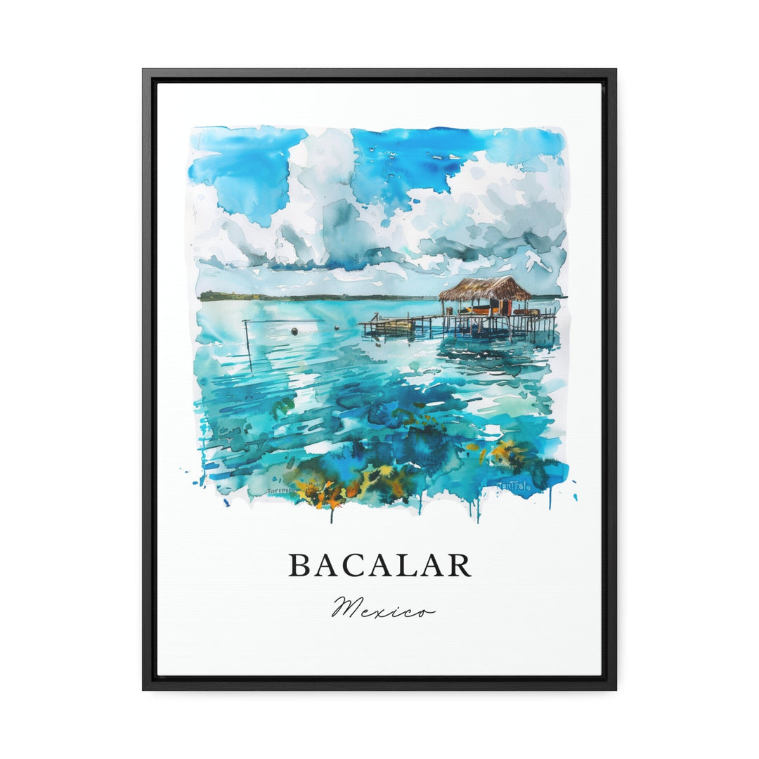 Bacalar Wall Art - Mexico Print