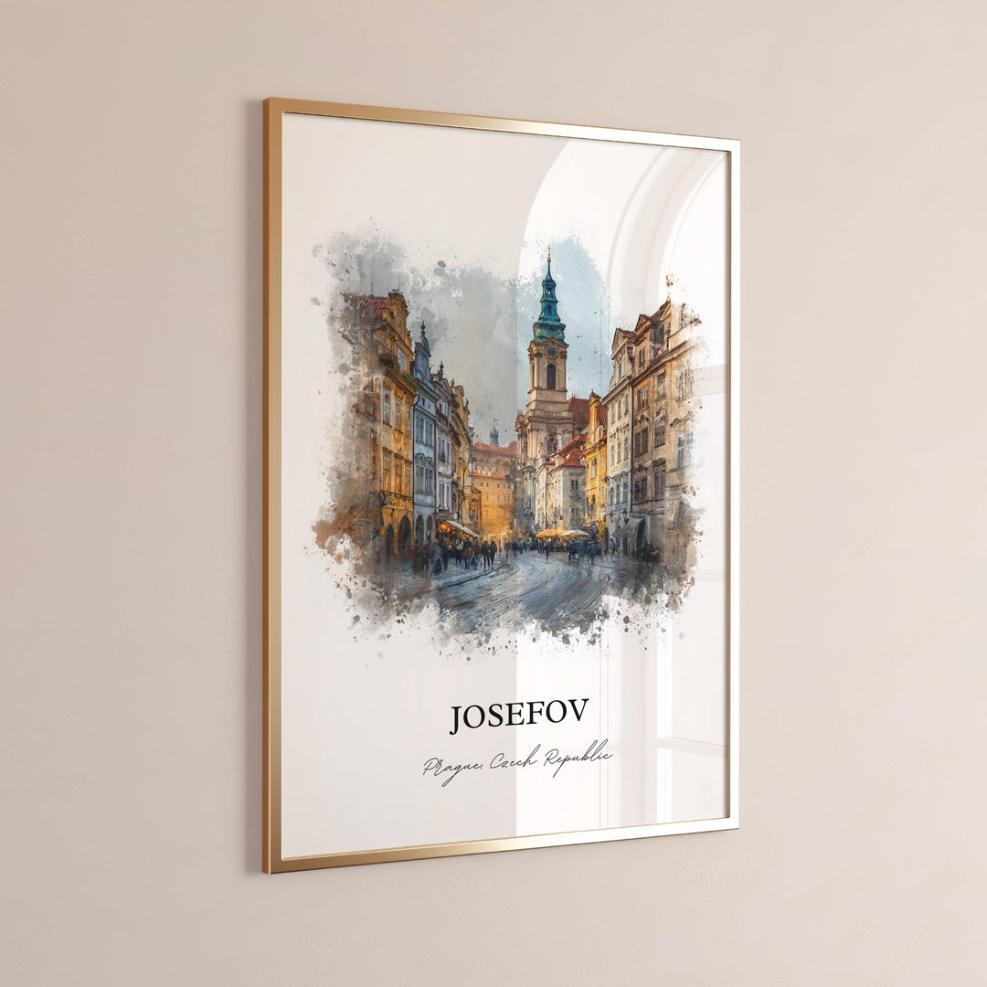 Josefov, Prague Czech Republic – Watercolor Art Print