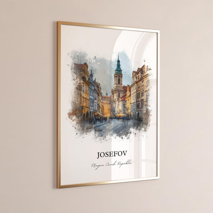 Josefov, Prague Czech Republic – Watercolor Art Print
