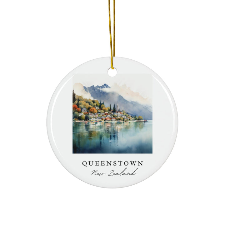 Queenstown New Zealand Ornament: Unique Queenstown Souvenir, Queenstown NZ Xmas Decor, and Authentic Queenstown NZ Christmas Gift