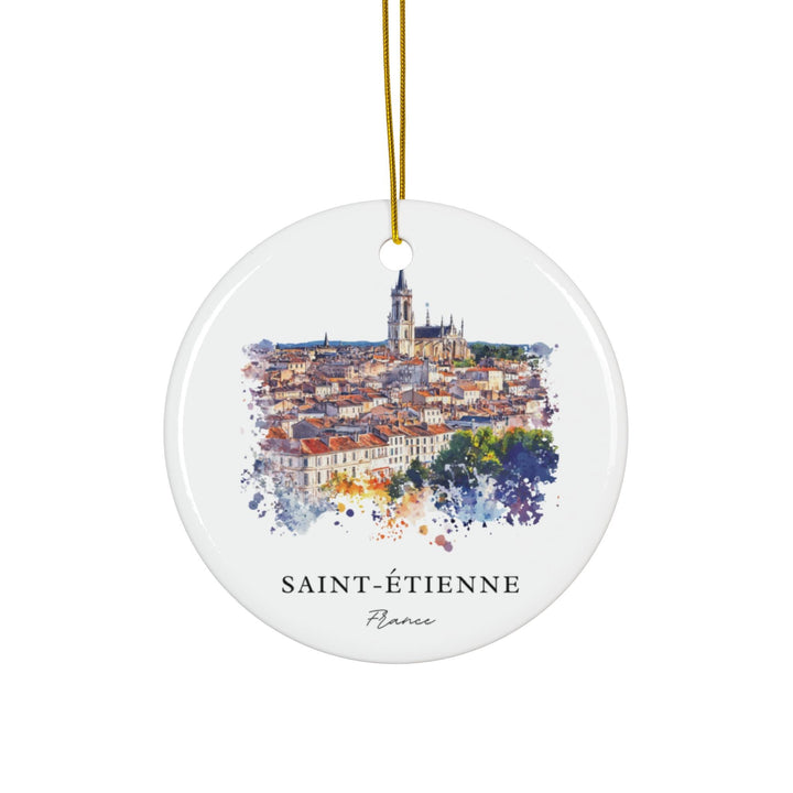 Saint-Etienne Ornament: Unique Saint-Etienne Souvenir, Saint-Etienne France Xmas Decor, and Authentic Saint-Etienne Christmas Gift