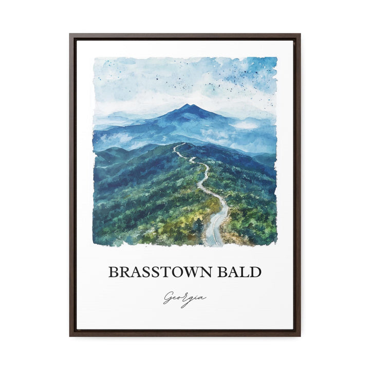 Brasstown Bald Wall Art, Hiawassee Print, Blue Ridge Mountains Artwork, Brasstown Bald Gift, Travel Print, Travel Poster, Housewarming Gift