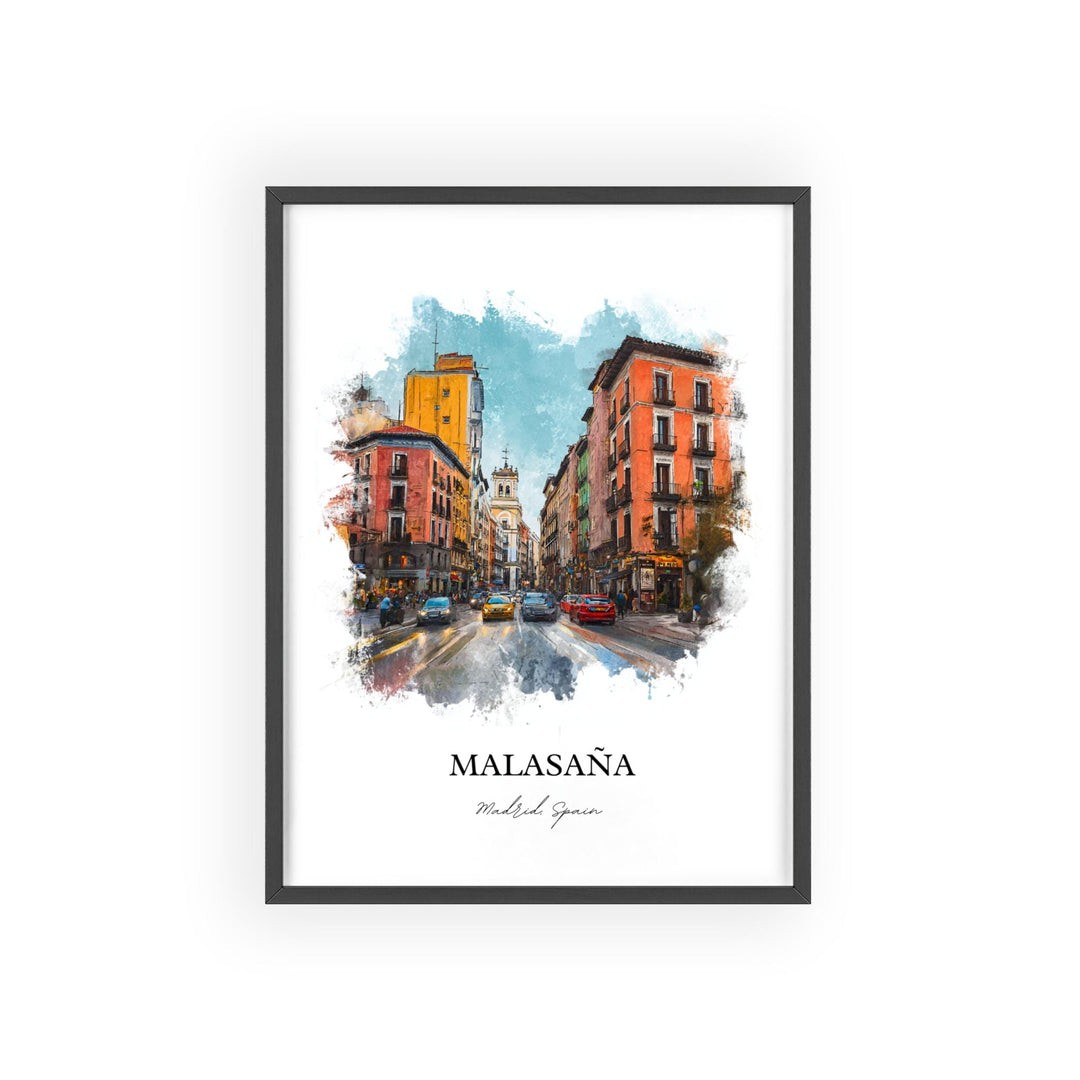 Malasaña, Spain – Watercolor Art Print