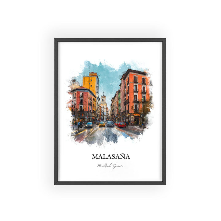 Malasaña, Spain – Watercolor Art Print