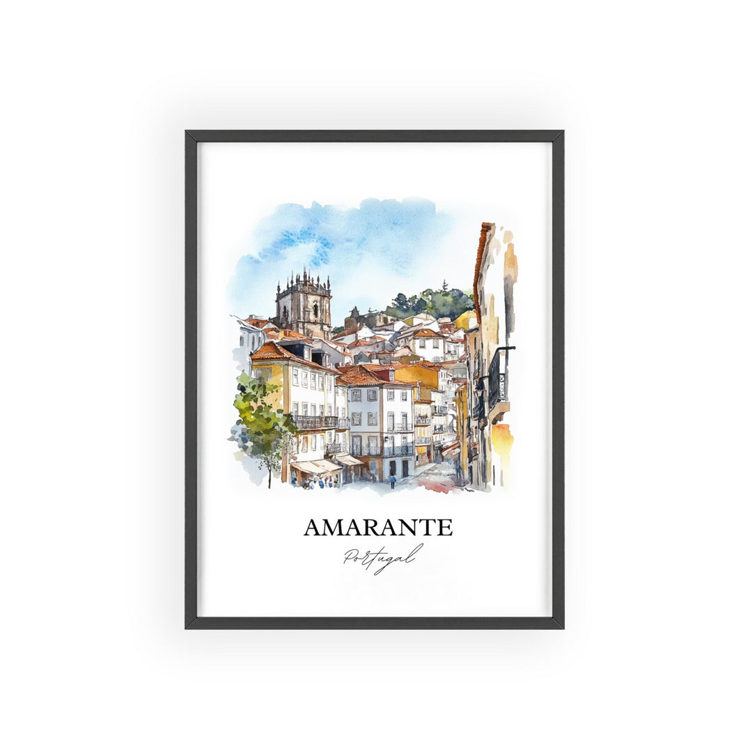 Amarante, Portugal – Watercolor Art Print