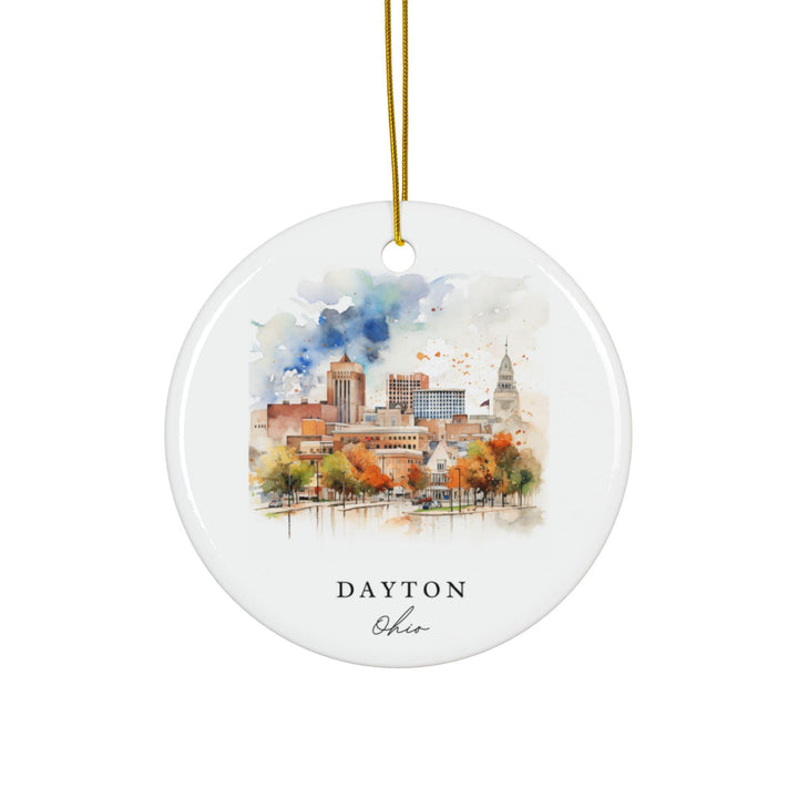 Dayton Ohio Ornament: Unique Dayton OH Souvenir, Dayton Ohio Xmas Decor, and Authentic Dayton Ohio Gift