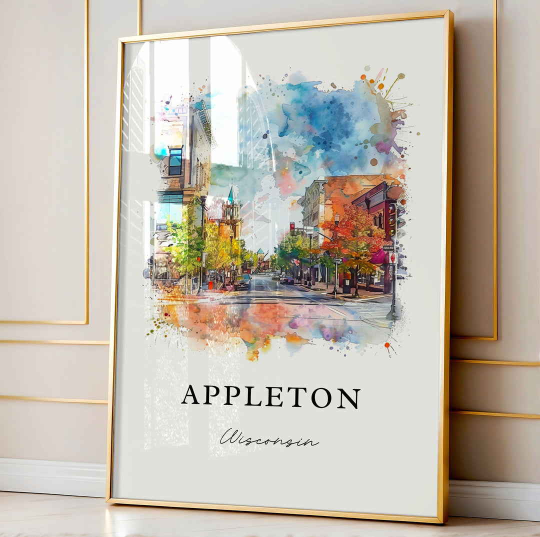 Appleton Wall Art - Wisconsin Print