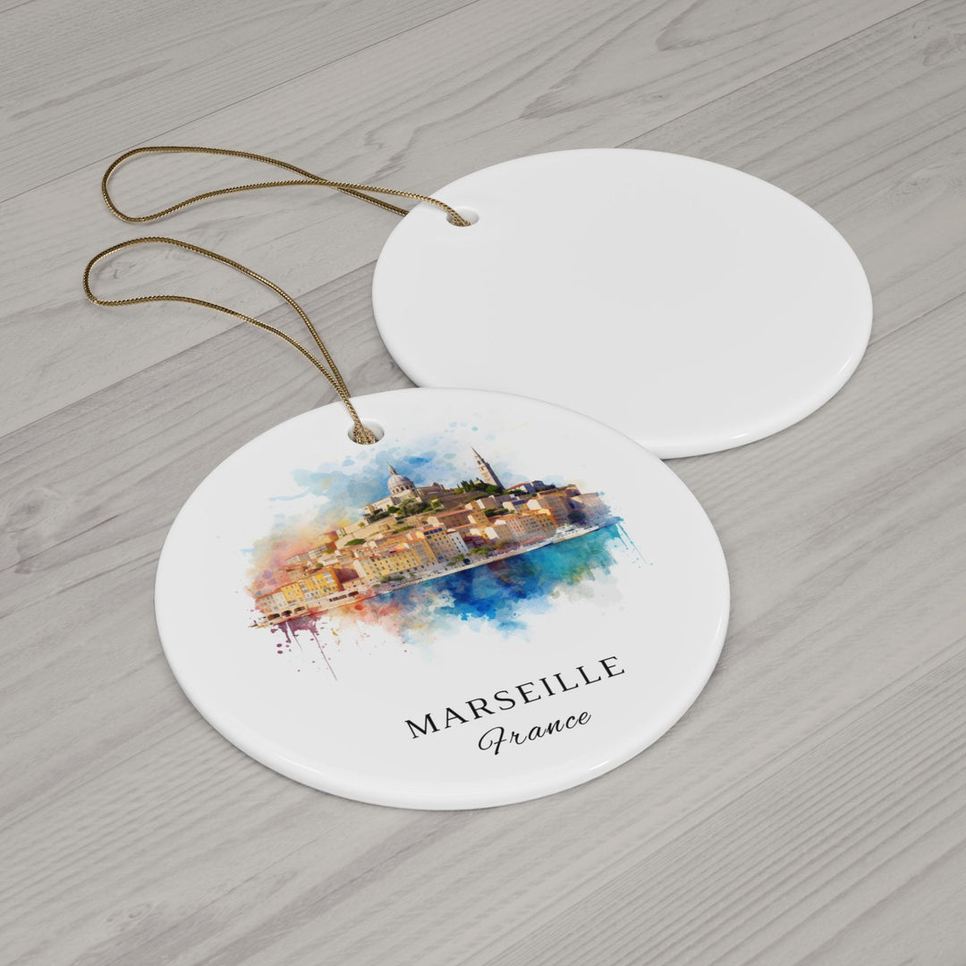 Marseille Ornament: Unique Marseille France Souvenir, Marseille Xmas Decor, and Authentic Marseille Christmas Gift