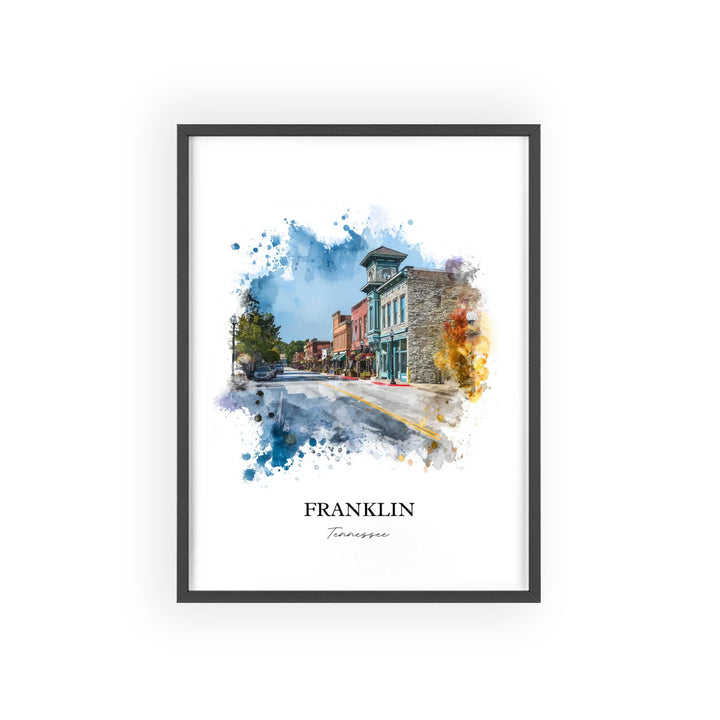 Franklin, Tennessee – Watercolor Art Print