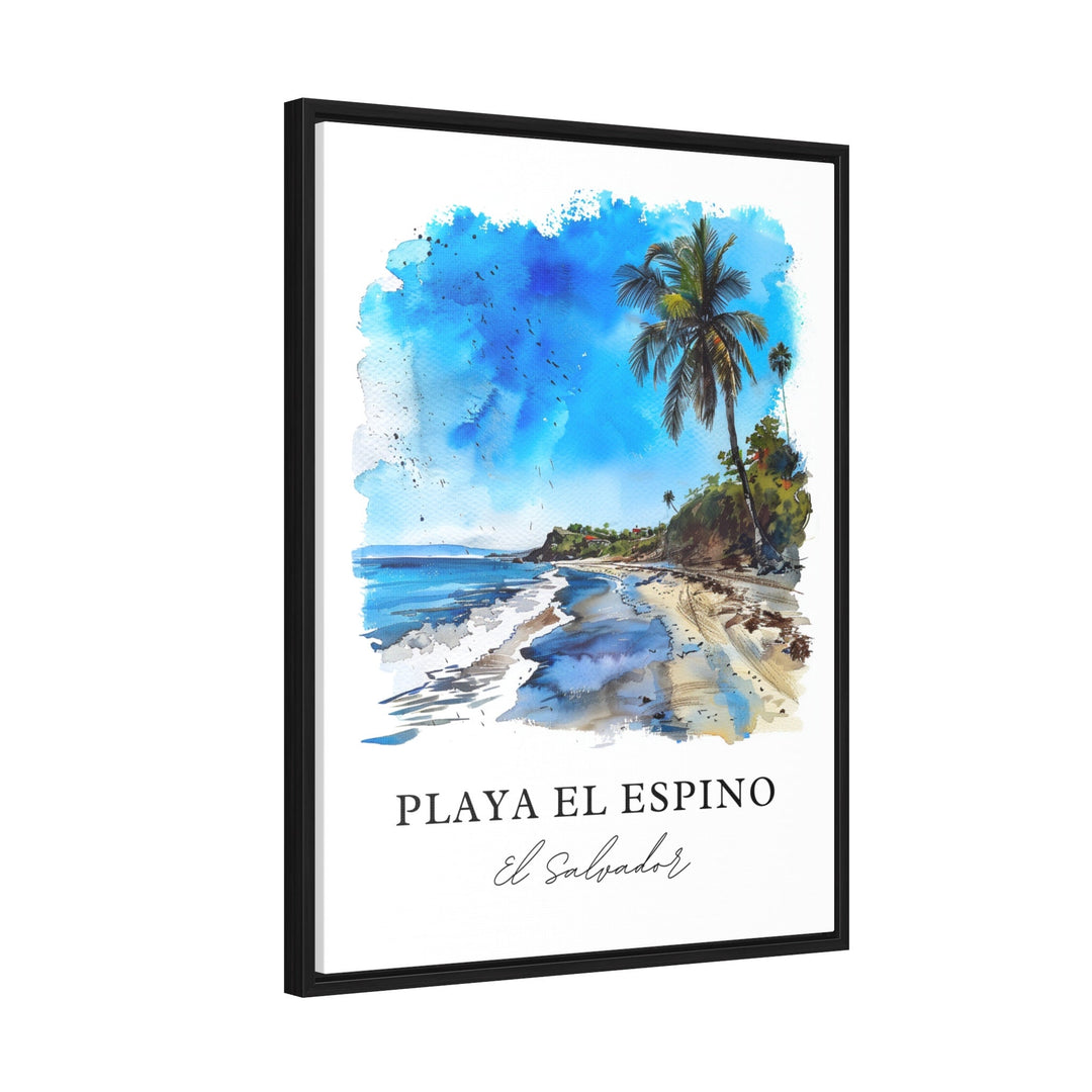 Playa El Espino Art, Playa El Espino Print, El Salvador Watercolor, Playa El Espino Gift,