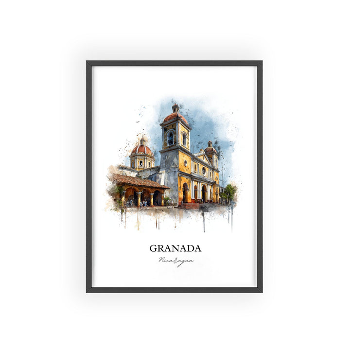 Granada, Nicaragua – Watercolor Art Print