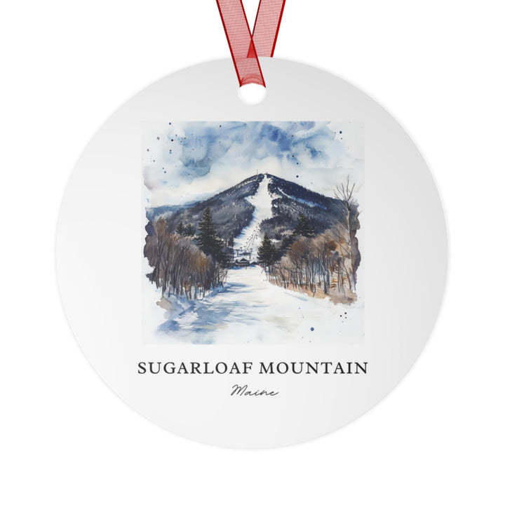 Sugarloaf Mountain Ornament: Unique Sugarloaf Mtn Souvenir, Sugarloaf Ski Decor, and Authentic Carrabassett Gift