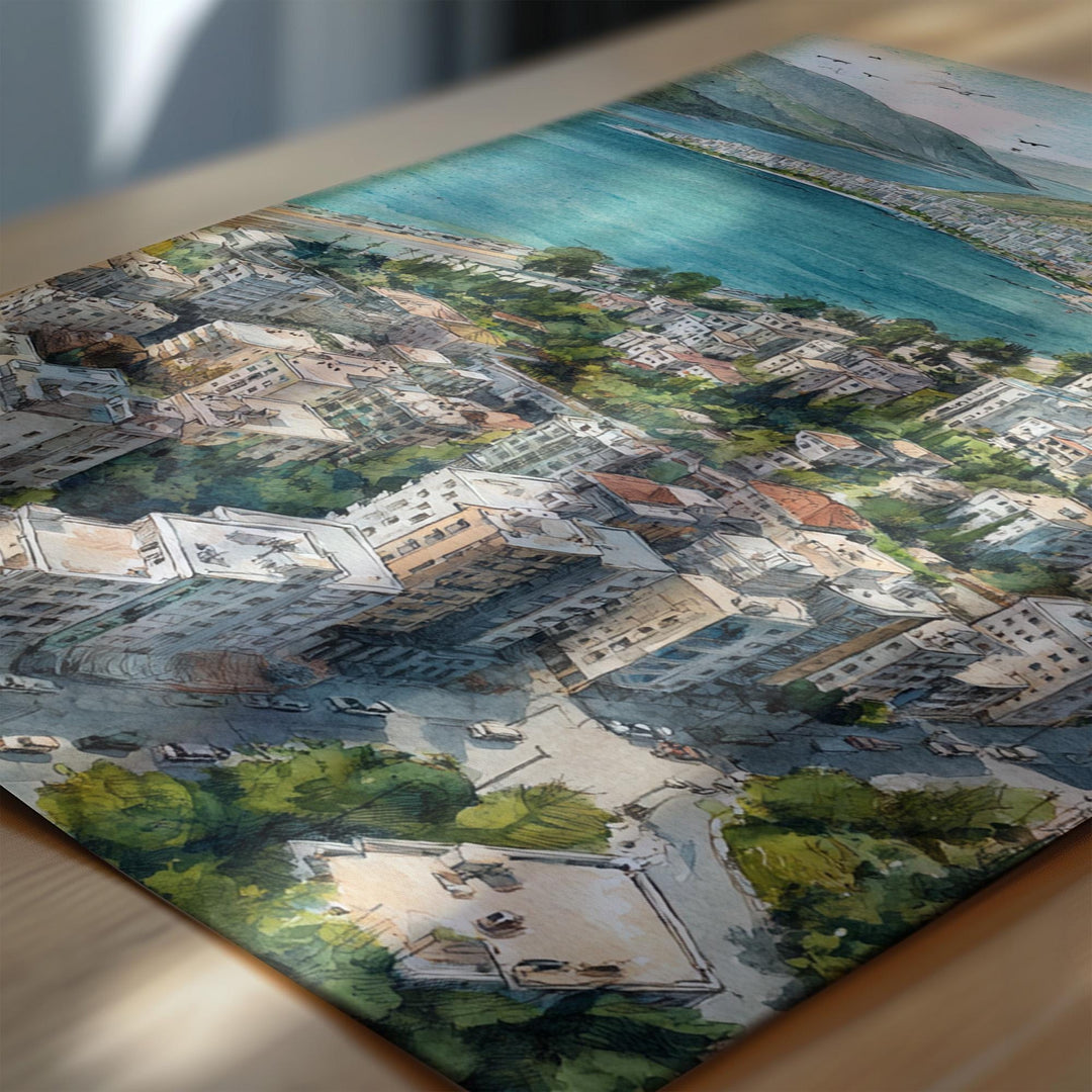 Sarandë, Albania – Watercolor Art Print