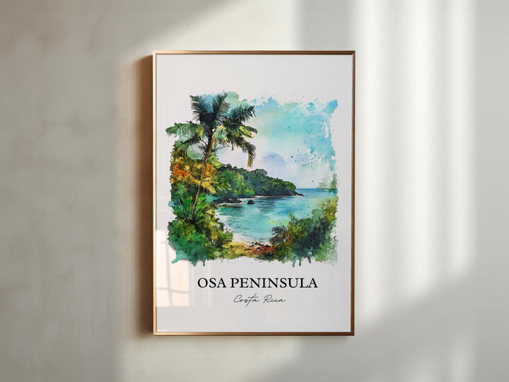 Osa Peninsula, Costa Rica – Watercolor Art Print