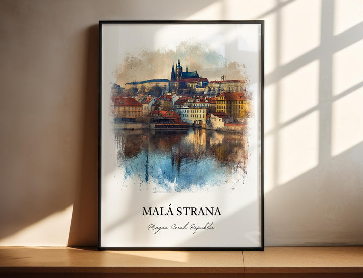 Malá Strana, Czech Republic – Watercolor Art Print