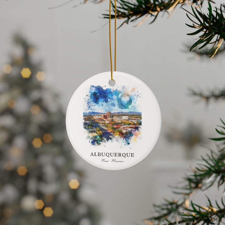 Albuquerque NM Ornament: Albuquerque Souvenir, Albuquerque NM Decor, and Authentic New Mexico Xmas Gift