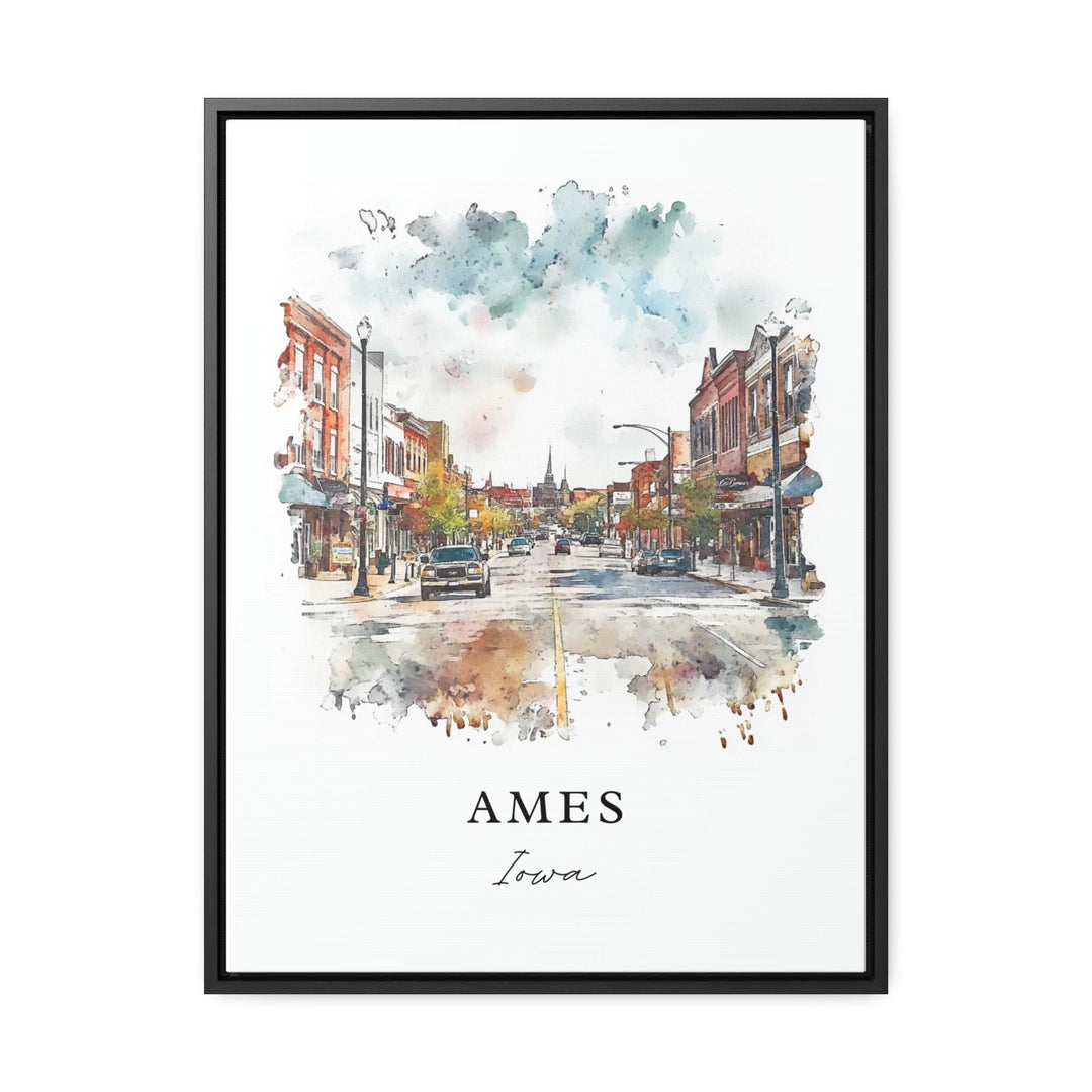 Ames Wall Art - Iowa Print