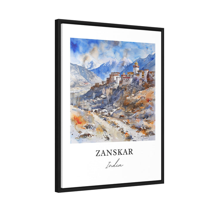 Zanskar India Wall Art, Zanskar Print, Zanskar Watercolor, Ladakh India Gift,