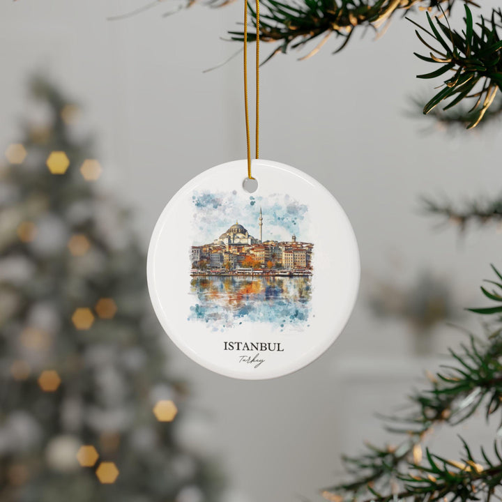 Istanbul Turkey Ornament: Unique Istanbul Souvenir, Istanbul Xmas Decor, and Authentic Istanbul Gift