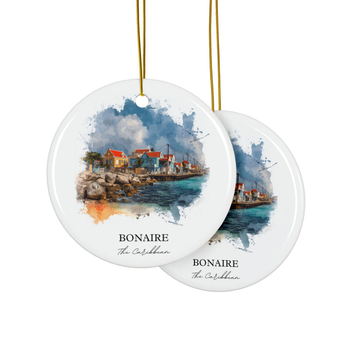 Bonaire Caribbean Ornament: Unique Bonaire Souvenir, Bonaire Xmas Decor, and Authentic Bonaire Gift