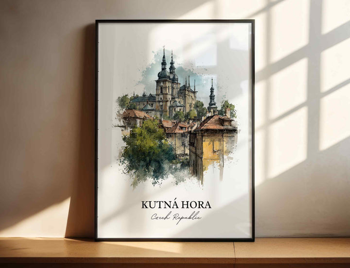 Kutná Hora, Czech Republic – Watercolor Art Print