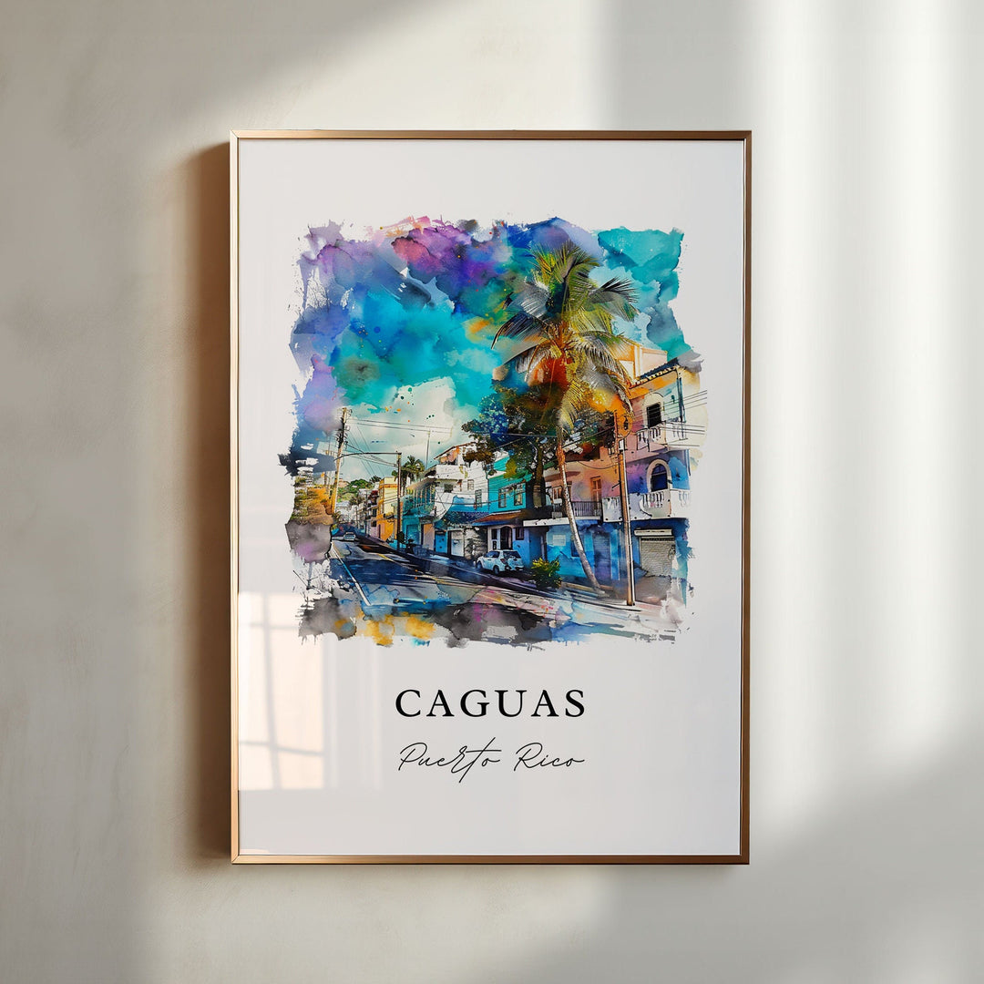 Caguas Wall Art - Puerto Rico Print