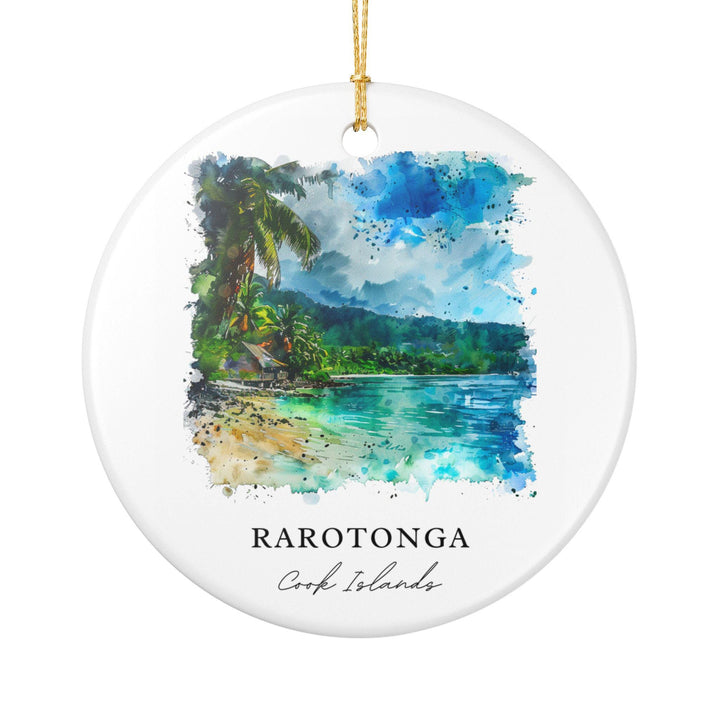 Rarotonga Ornament: Unique Rarotonga Souvenir, Cook Islands Xmas Decor, and Authentic Rarotonga Gift