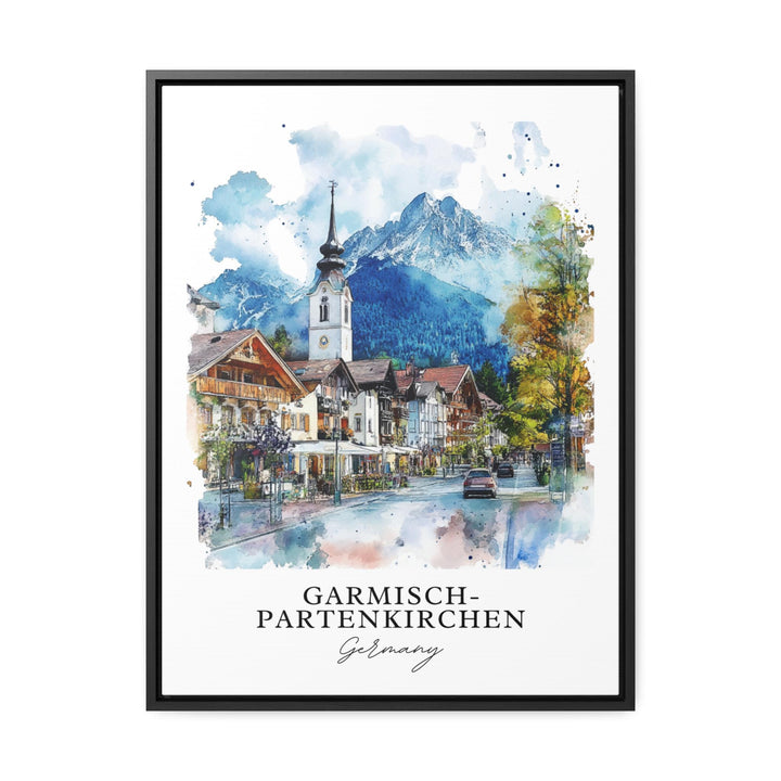 Garmisch-Partenkirchen Wall Art, Bavaria Print, Bavaria Watercolor Art, Oberbayern Gift,
