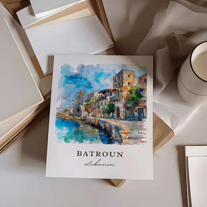 Batroun Wall Art - Lebanon Print